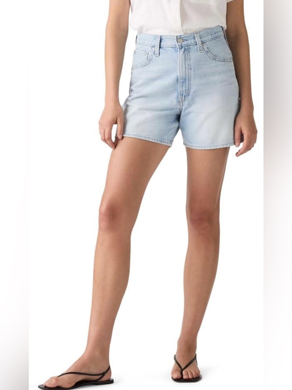 Levi's Cinch Mid-Thigh Denim Shorts (30)